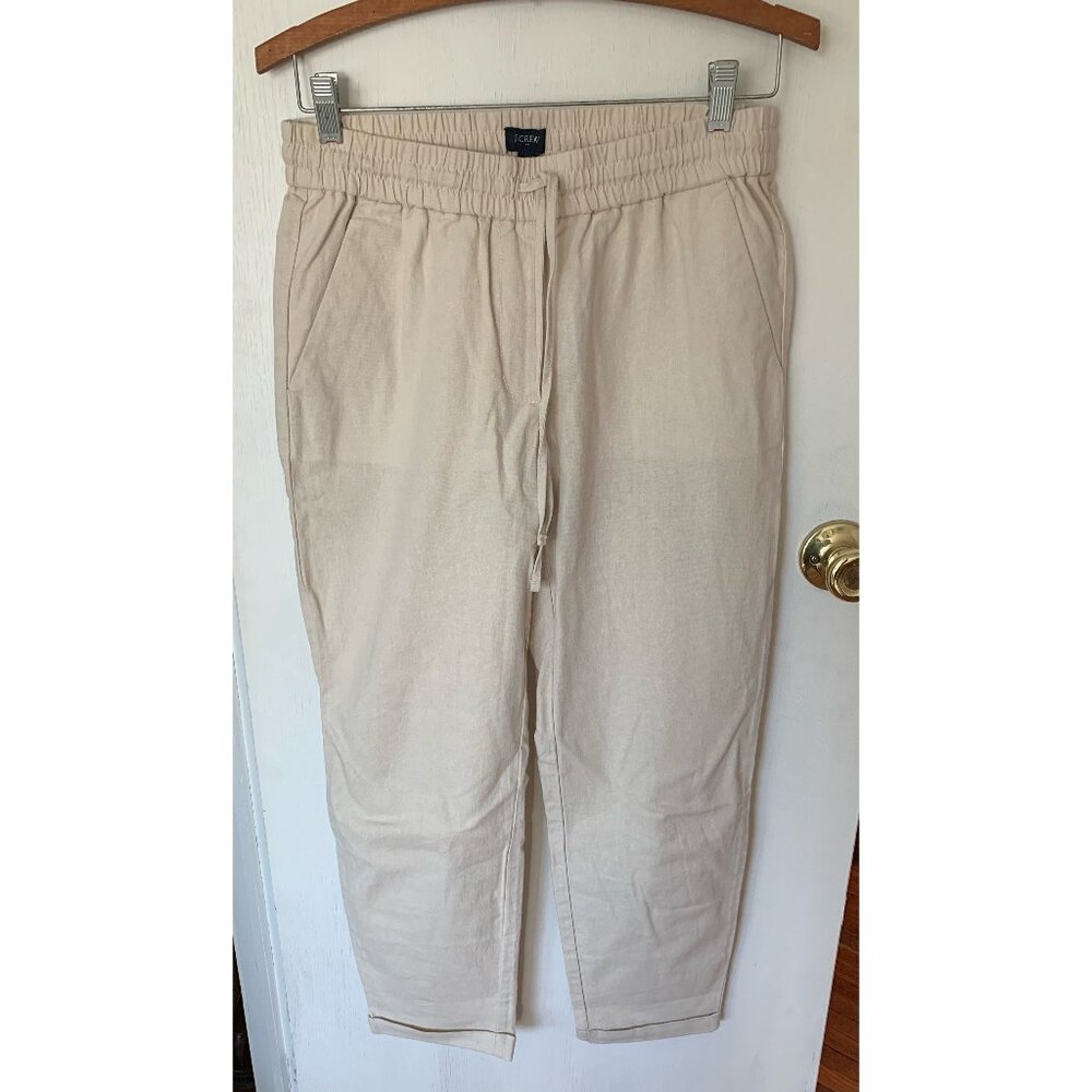 J. Crew Factory Linen Cotton Blend Pants, NWT, Size 4